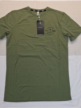 Rise Oris Olive Green Short Sleeve Crew Tee Small